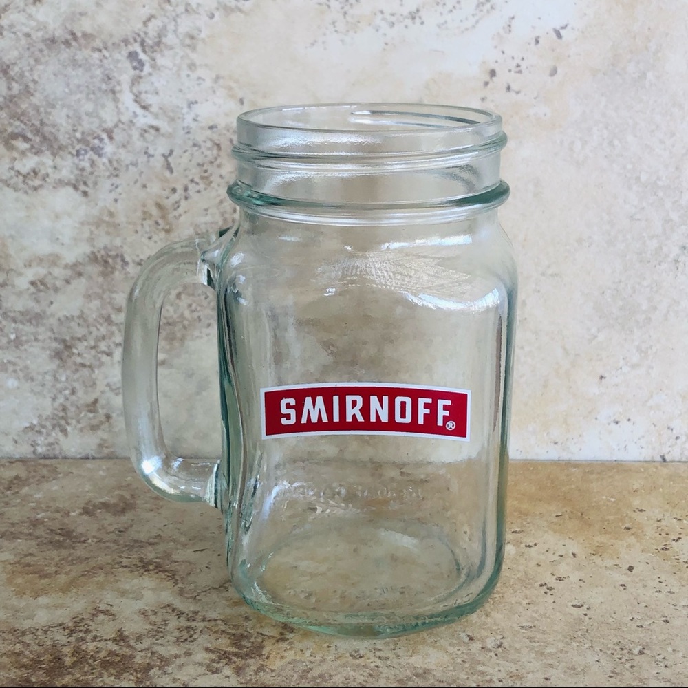 Smirnoff Glass Mason Jar Mug